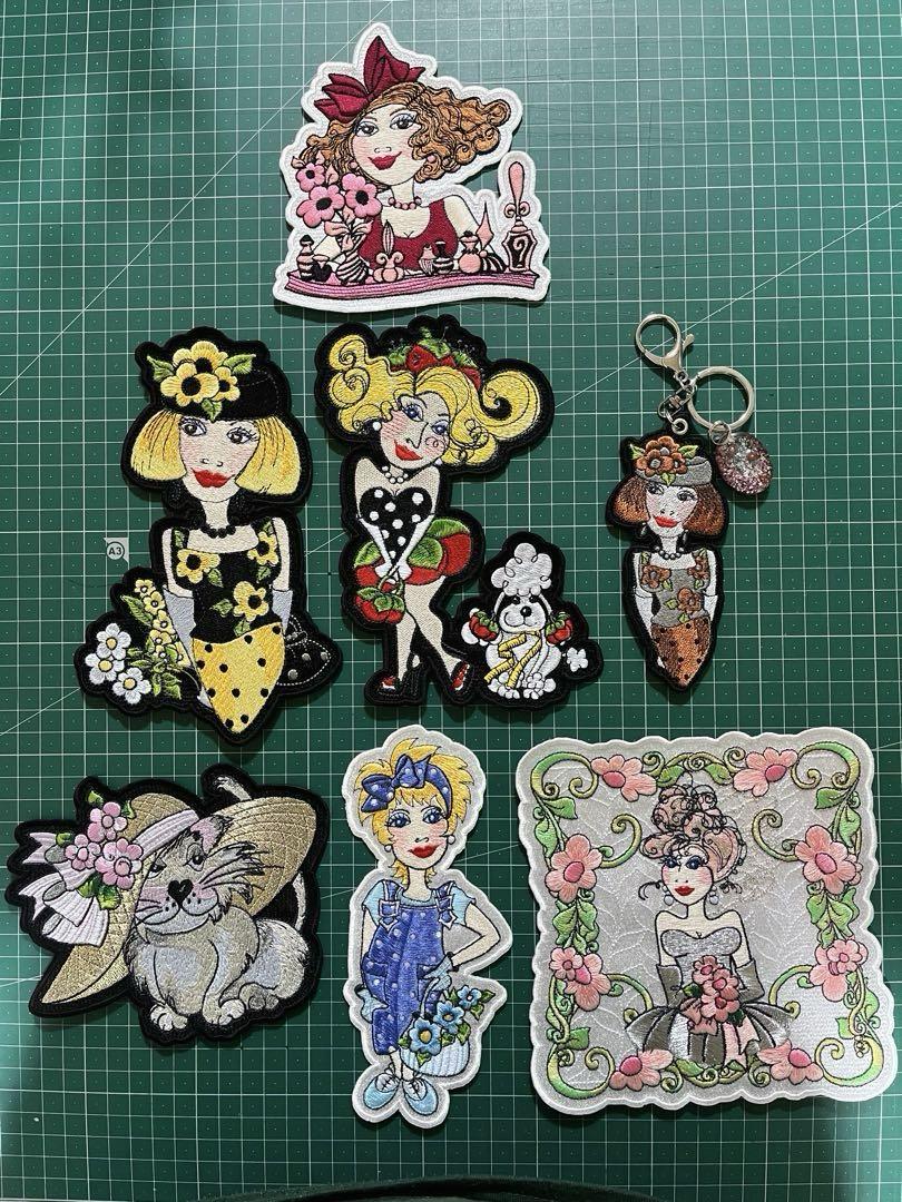 ロラライハリス刺繍データ　アイロンワッペン　キーホルダーセット　刺繍ハンドメイド ロラライハリス 刺繍 ワッペン ロラ セット お得 - メルカリ