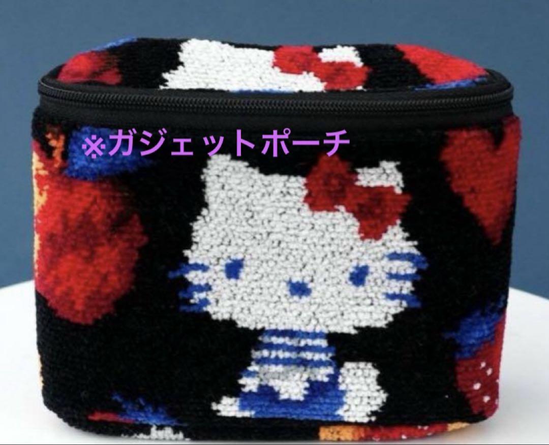 舟形ポーチ IENA ENFANT フェイラー HELLO KITTY 別注 FEILER/フェイラー 別注 DLICIEUX HELLO KITTY 舟形ポーチ