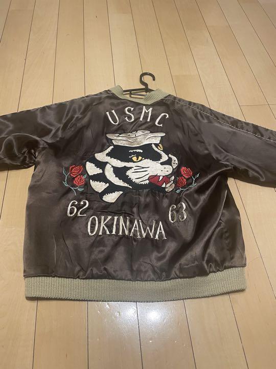 テーラー東洋　別珍スカジャン　Okinawa シーサー アメリカ通販ファッション テーラー東洋別珍スカジャンOkinawa