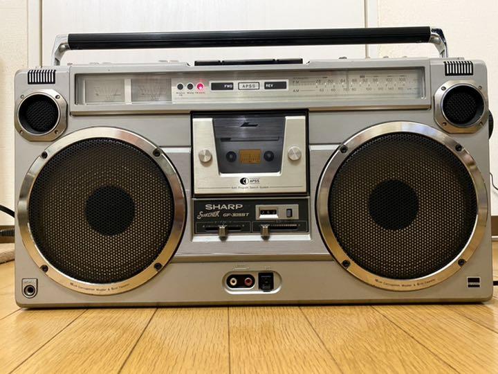 SHARP レトロラジカセ THESEARCHER GF-305SB 昭和レトロ 昭和レトロ SHARP レトロラジカセ THESEARCHER GF-305SB