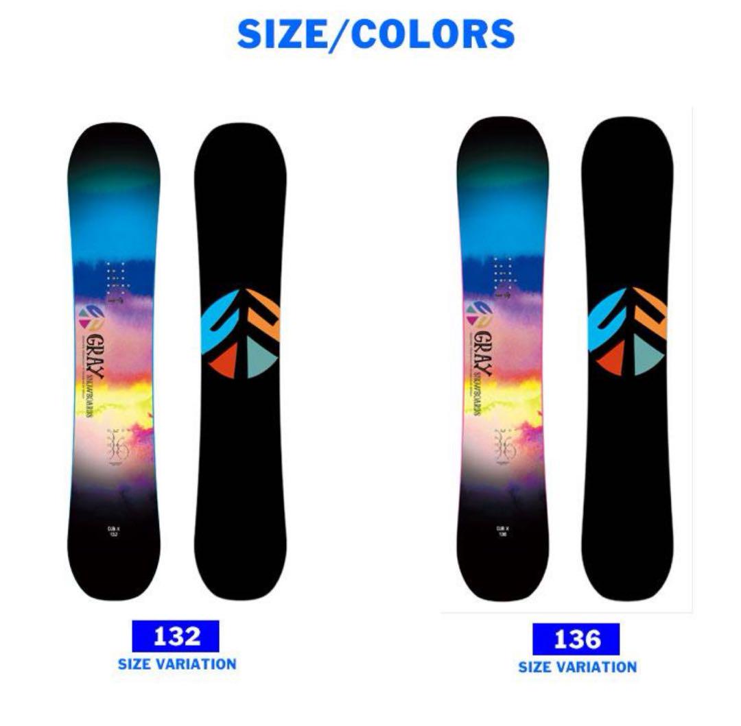 gray cub−x 132 snowboard グレイ スノーボード 22-23 GRAY グレイ CUB-X カブエックス キッズ スノーボード