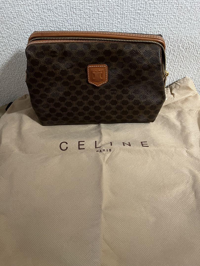 専用袋付き！セリーヌ マカダム柄ポーチ （CELINE(セリーヌ
