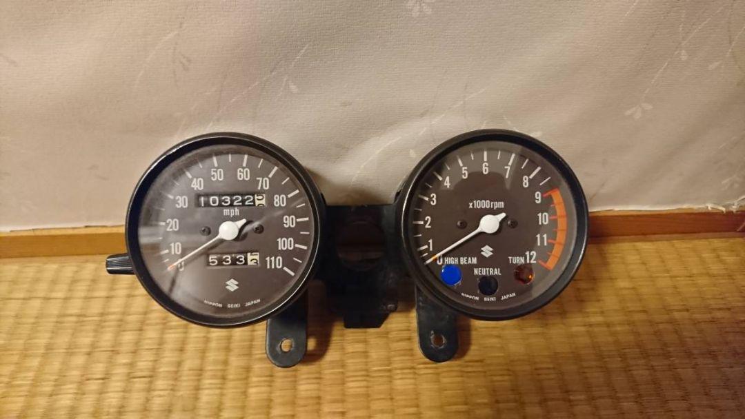 美品 GS400 GS400E 純正メーター メーターユニット スピード