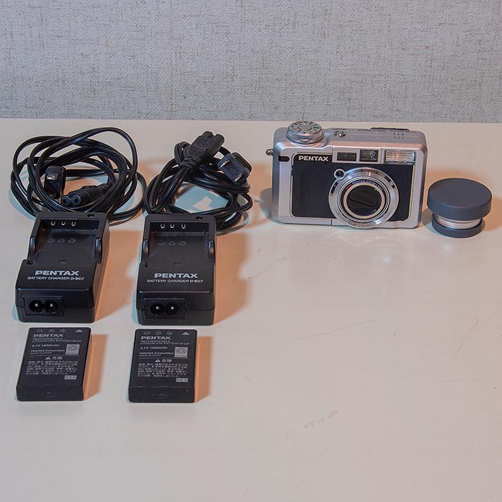 PENTAX Optio 750Z バッテリー２つワイドコンバージョンレンズ付き PENTAX Optio 750Z バッテリー2つワイドコンバージョンレンズ