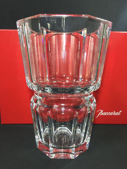 極美品 Baccarat バカラ 花瓶 エディス　フラワーベース 希少 未使用保管品 バカラ フラワーベース エディス Lサイズ 大型花瓶