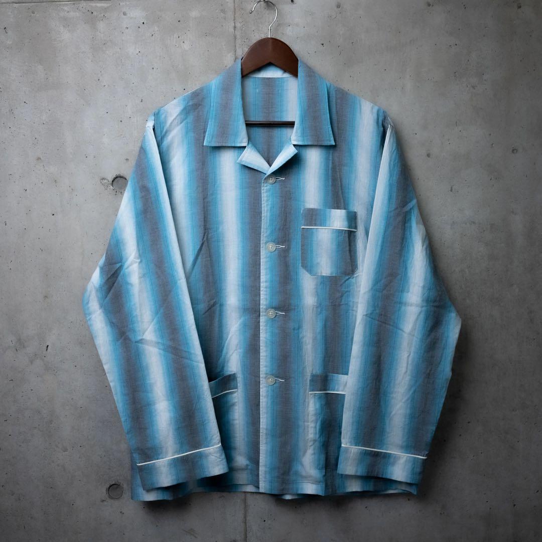 kinema パジャマシャツ 小紋柄 古着 60s TOWNCRAFT Penneys 小紋柄 総柄 開襟 ボックス