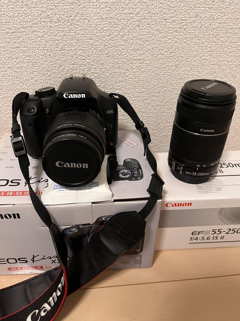 美品♥キャノンEOS kiss X2　　　　　　　　　　　　純正Wレンズセット♥ Amazon | Canon デジタル一眼レフカメラ EOS Kiss X2 ダブル