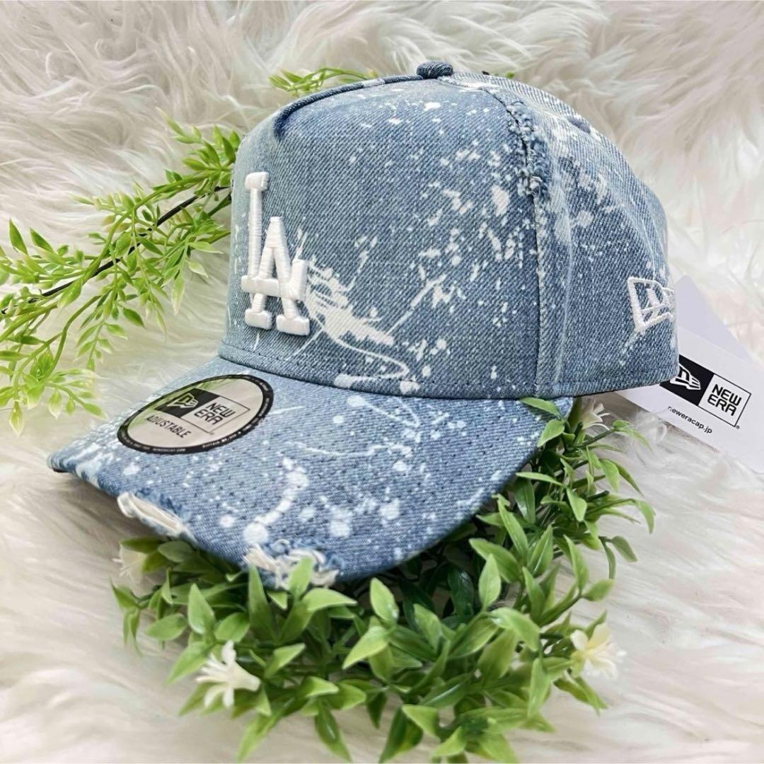 新品 NEWERA LA ニューエラ ダメージ デニム キャップ スナップ