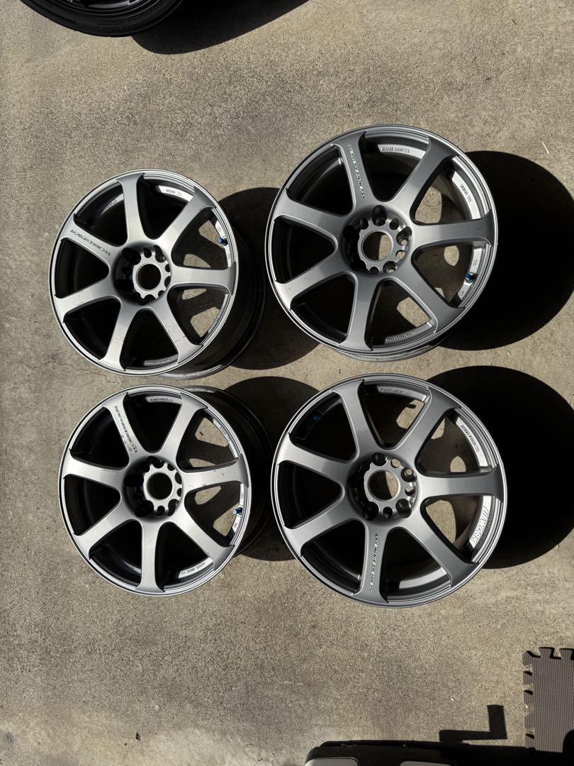 ワークエモーション　17インチ　8J ＋32 114.3 4本 WORK 8J×17インチ inset 47, 35 新品4本 PCD:114.3-5H ワーク