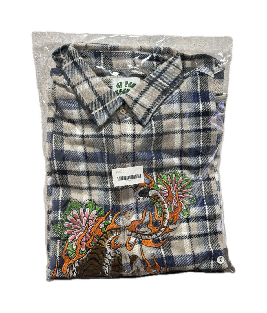 チュウカタベタイ TIGER checked shirt TIGER checked shirt | チュウカタベタイ