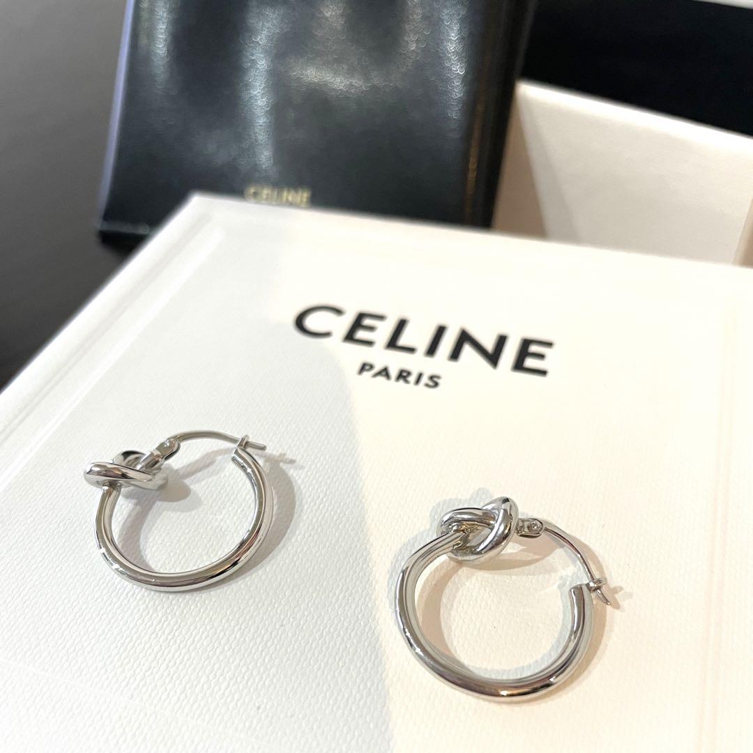 CELINE ノットスモールフープピアス（ノット スモールフープ