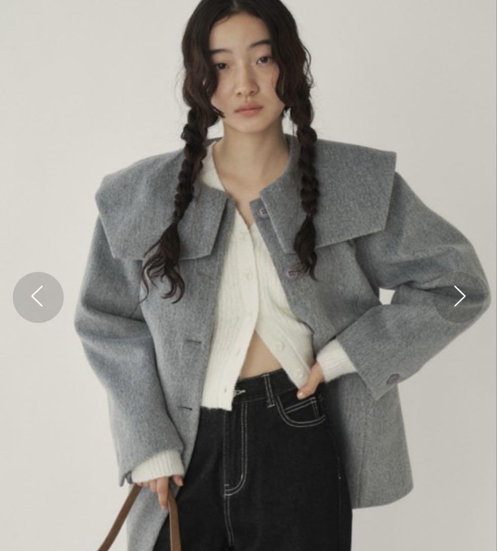 【最終値下げ】GIUNON ビックカラーコート GIUNON（ジウノン）の「big collar coat / ビッグカラーコート