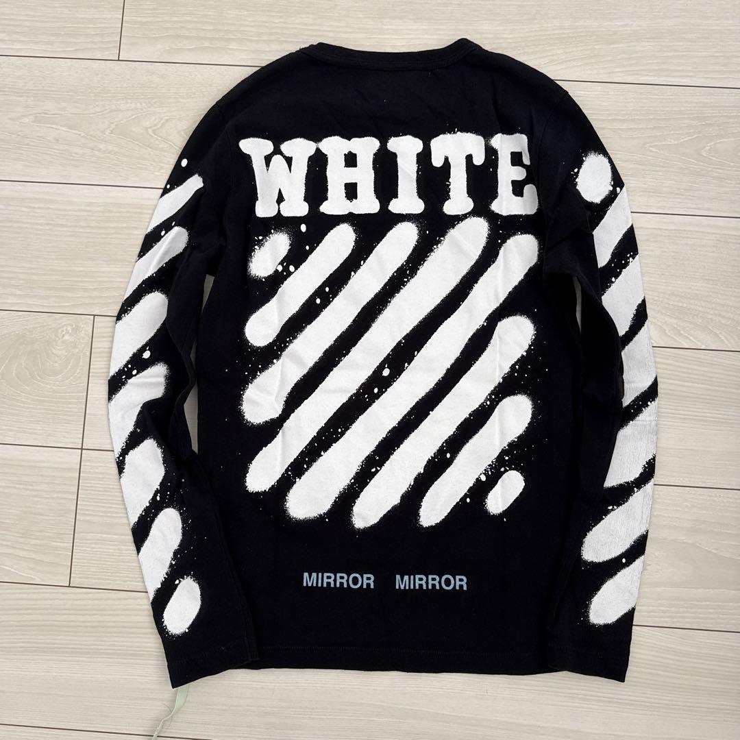 OFF-WHITE ストライプ長袖Tシャツ （Off-White（Tシャツ