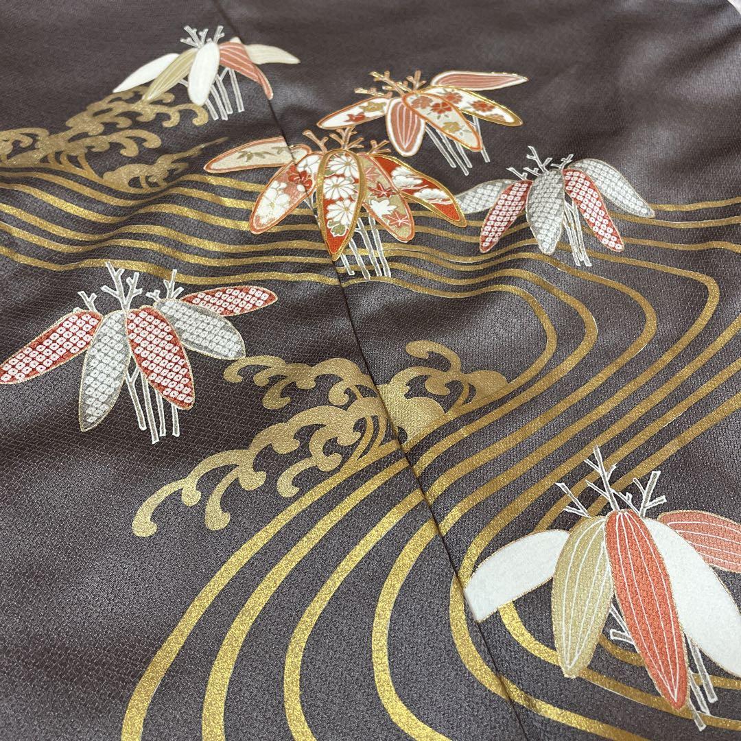 金駒刺繍　葡萄模様　梅花模様　訪問着　着物 015a p スワトウ刺繍 刺繍 金駒刺繍 鶴 花模様 振袖 着物 102a p - メルカリ
