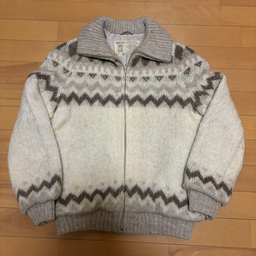 ビンテージ70’s●ハイネックニット長袖ワンピース薄紺●250109j3-w-lsdrsレトロ古着1970sレディース 昭和レトロ◇ヴィンテージニット 70s 昭和乙女セーター ひつじ