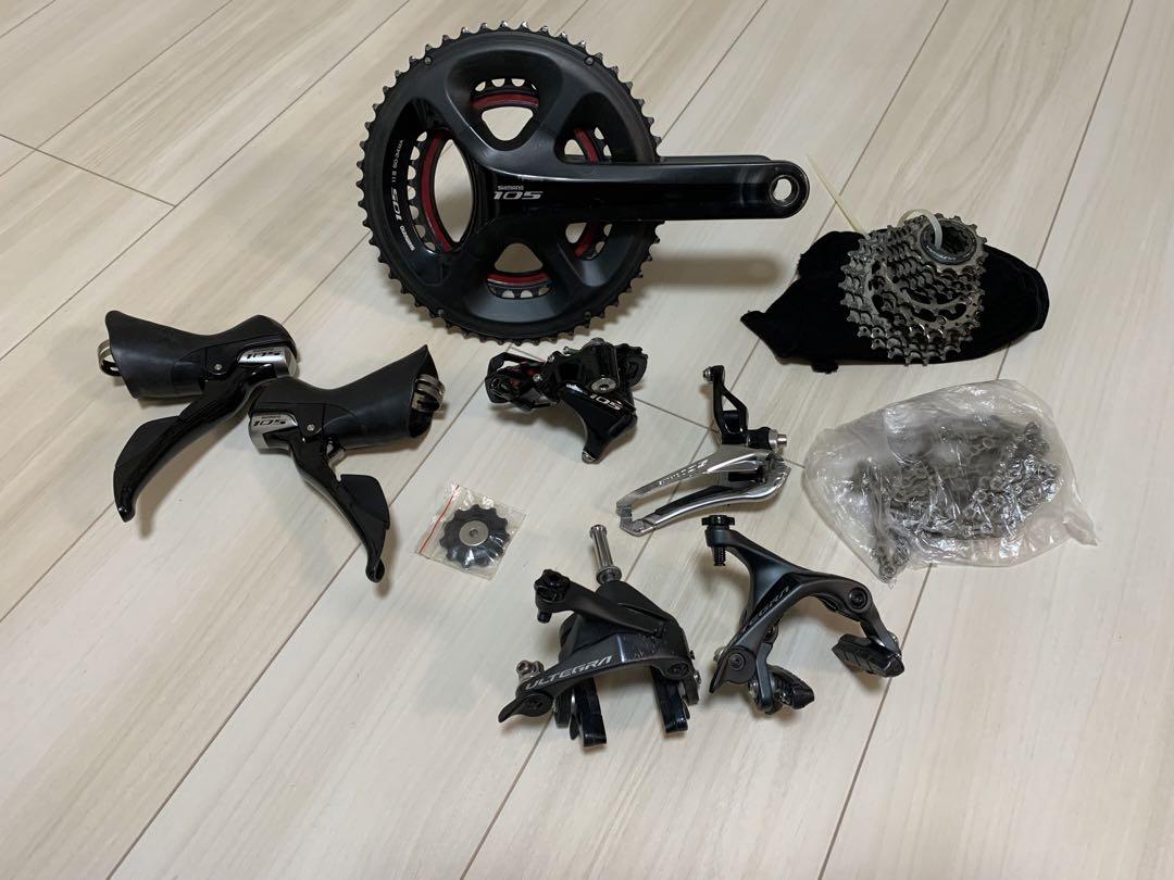 シマノ 105 R7000 11S コンポセット アルテグラブレーキ SHIMANO 105 5800 系コンポ アルテグラスプロケ、ブレーキ