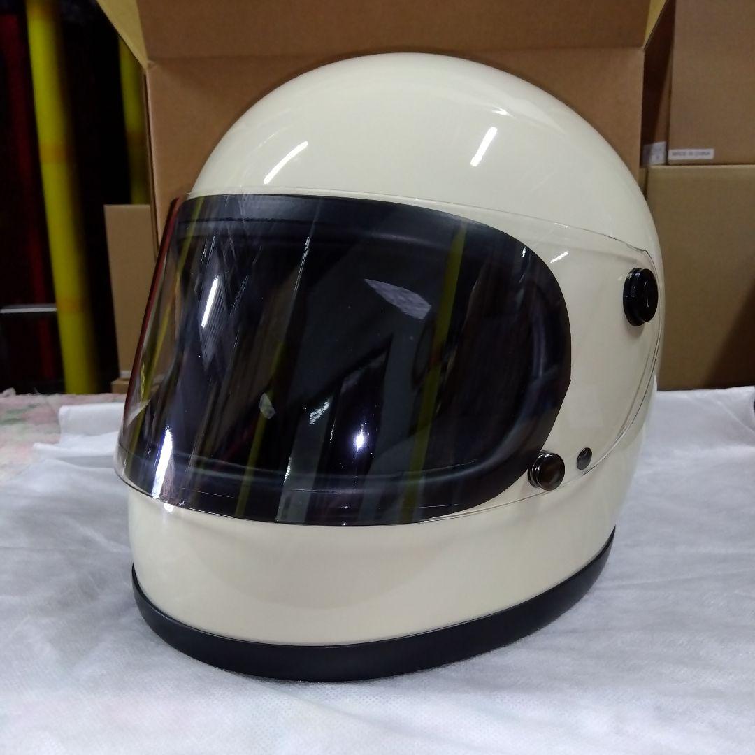 新品未使用 レトロフルフェイス アイボリー 族車 旧車會 SG安全規格品 新品未使用 レトロフルフェイス アイボリー 族車 旧車會 SG安全