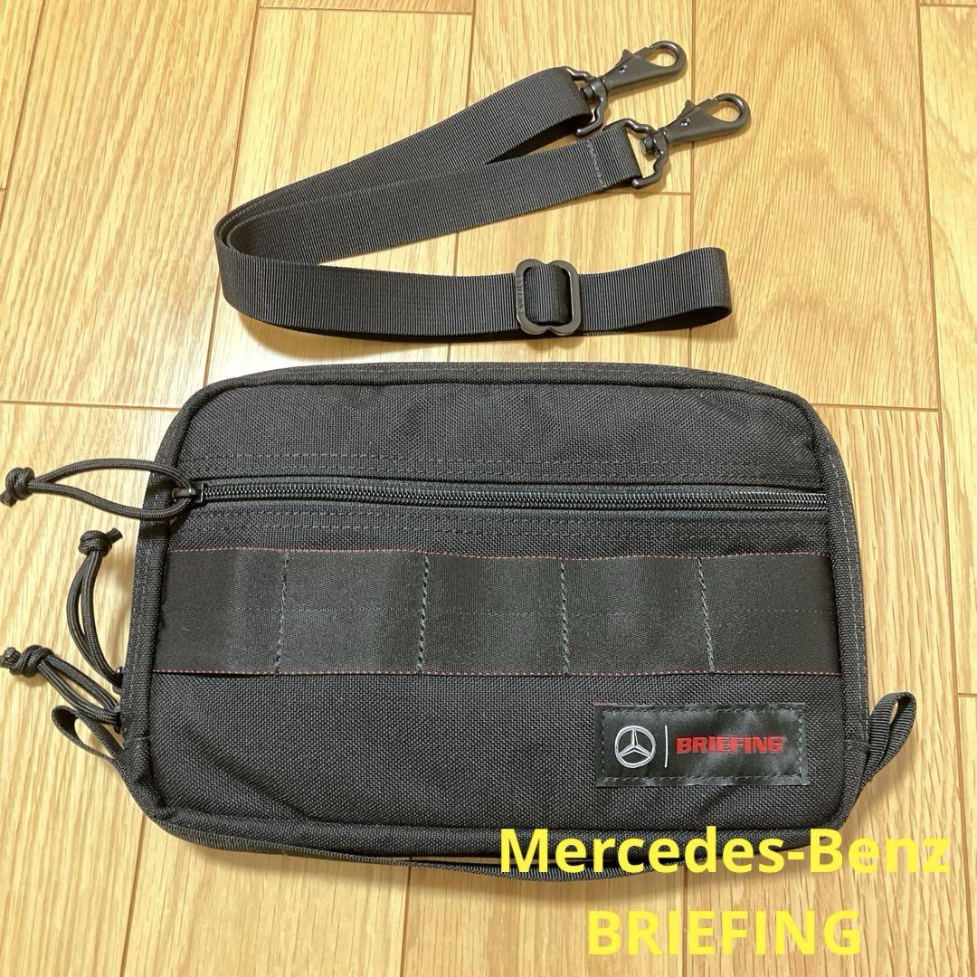 未使用級　メルセデスベンツ　BRIEFING 2WAY モバイルクラッチ　黒 未使用級 メルセデスベンツ BRIEFING 2WAY モバイルクラッチ 黒