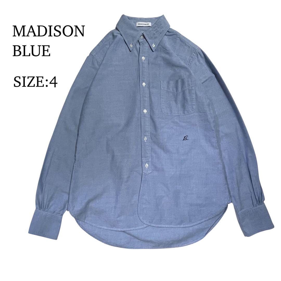 希少♪マディソンブルー MADISON メッセージシャツ ボタンダウン サックス 希少♪マディソンブルー MADISON メッセージシャツ ボタンダウン