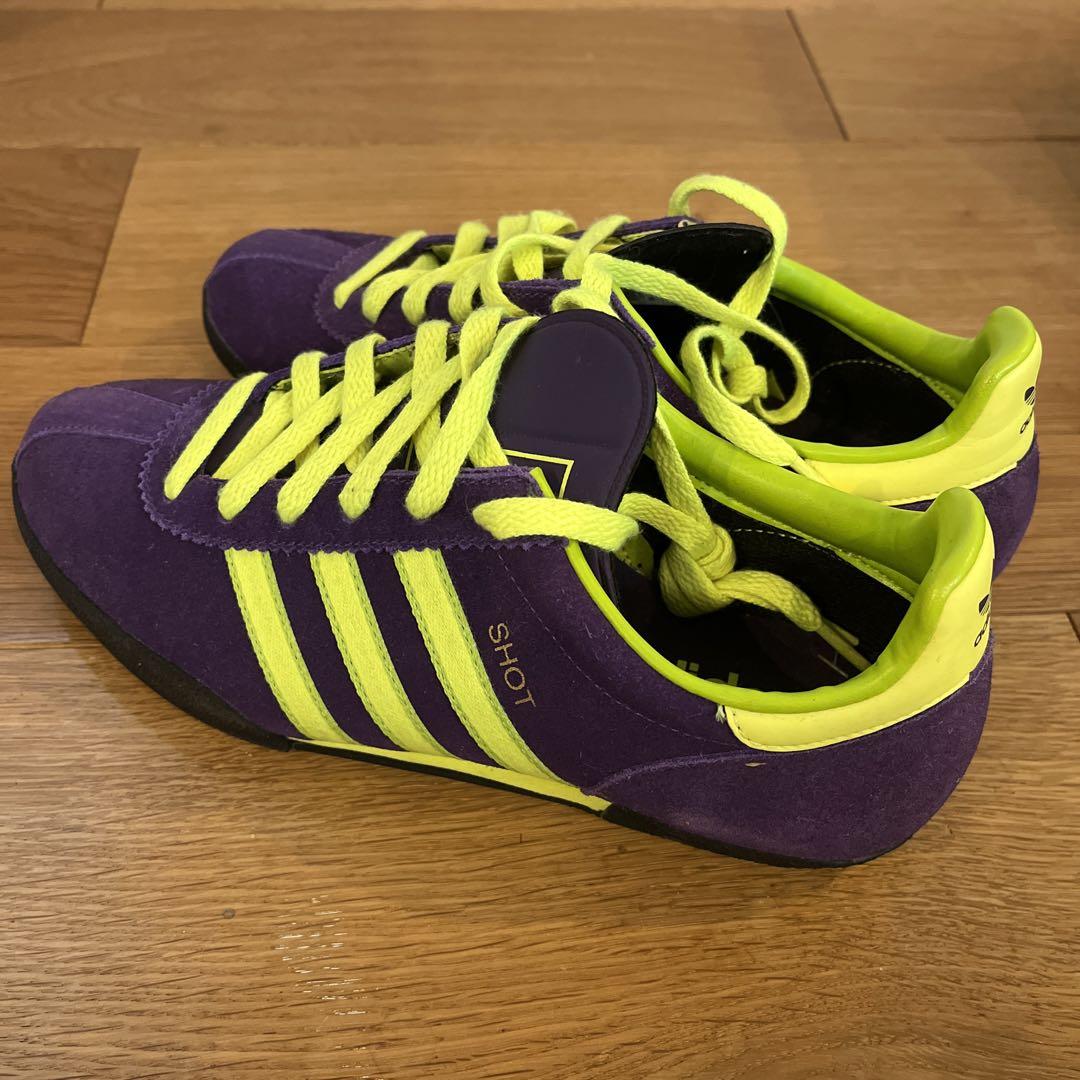 Happy adidas shot レア purple yellow 24cm（adidas ZX 9000 Citrus