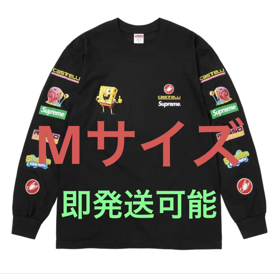 SpongeBob Castelli Racing L/S Tee Lサイズ 黒 Buy Supreme x Spongebob Squarepants x Castelli Racing Long