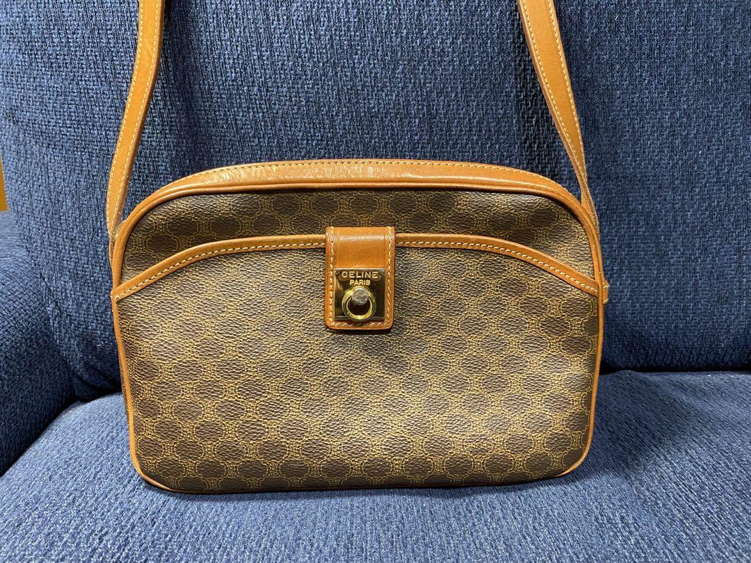CELINE ハニカムパターン ショルダーバッグ ブラウン　レディース　バケツ型 CELINE ブラウン バケツ型ショルダーバッグ - メルカリ