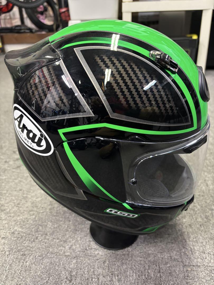Arai フルフェイスヘルメット アストロGX スパイン　グリーン　展示品　新品 Amazon | アライ(Arai) バイクヘルメット フルフェイス ASTRO GX
