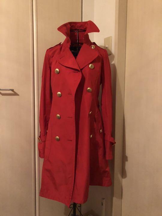 みやさま】バーバリー トレンチコート 赤 （BURBERRYのトレンチ