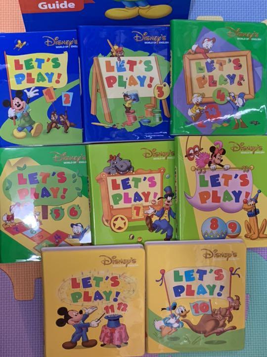 ディズニー英語 レッツプレイ DVD 全8巻 DWE レッツプレイ DVD 全8巻 字幕あり + ガイドブック（人気