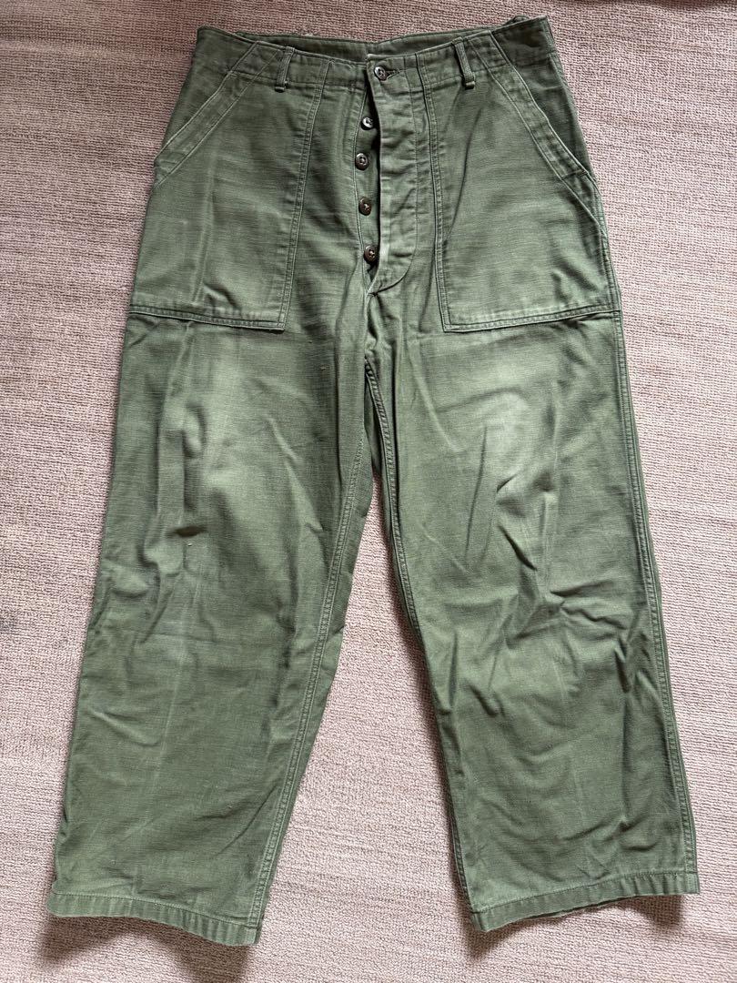 50s US ARMY/ベイカーパンツ/カーゴパンツ 1950s US.ARMY コットンベイカーパンツ 初期型 表記MEDIUM