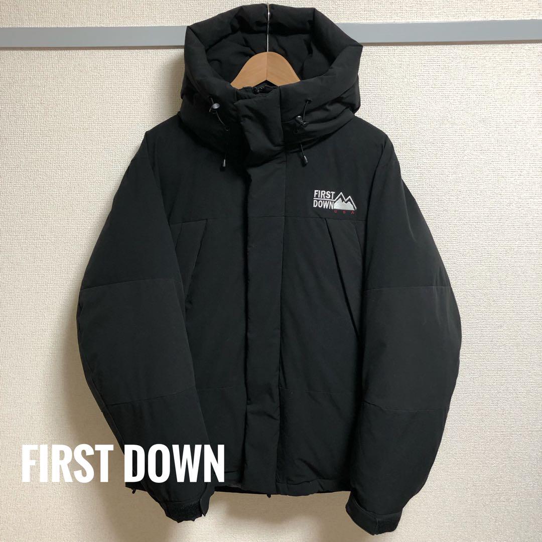 FIRST DOWN ダウンジャケット 黒（FIRST DOWNダウンジャケット