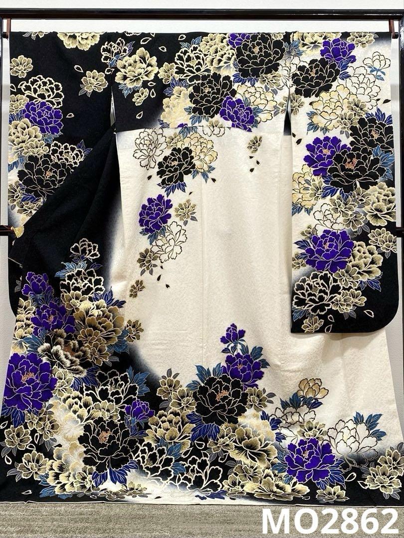 振袖 豪華 銀通し 刺繍 金彩 紋意匠 大輪 薔薇 身丈165cm 振袖 豪華 銀通し 金彩 刺繍 紋意匠 身丈169cm