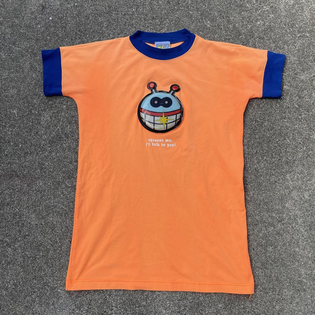 90s アーカイブ≪W&LT／ウォルト≫ パクパクくん穴あき かくれんぼTシャツ 90s アーカイブ≪W&LT／ウォルト≫ パクパクくん 穴あき