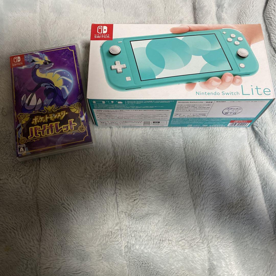 Nintendo Switch Lite ターコイズ ポケモンバイオレット付き Nintendo Switch Lite ターコイズ ポケモン バイオレット