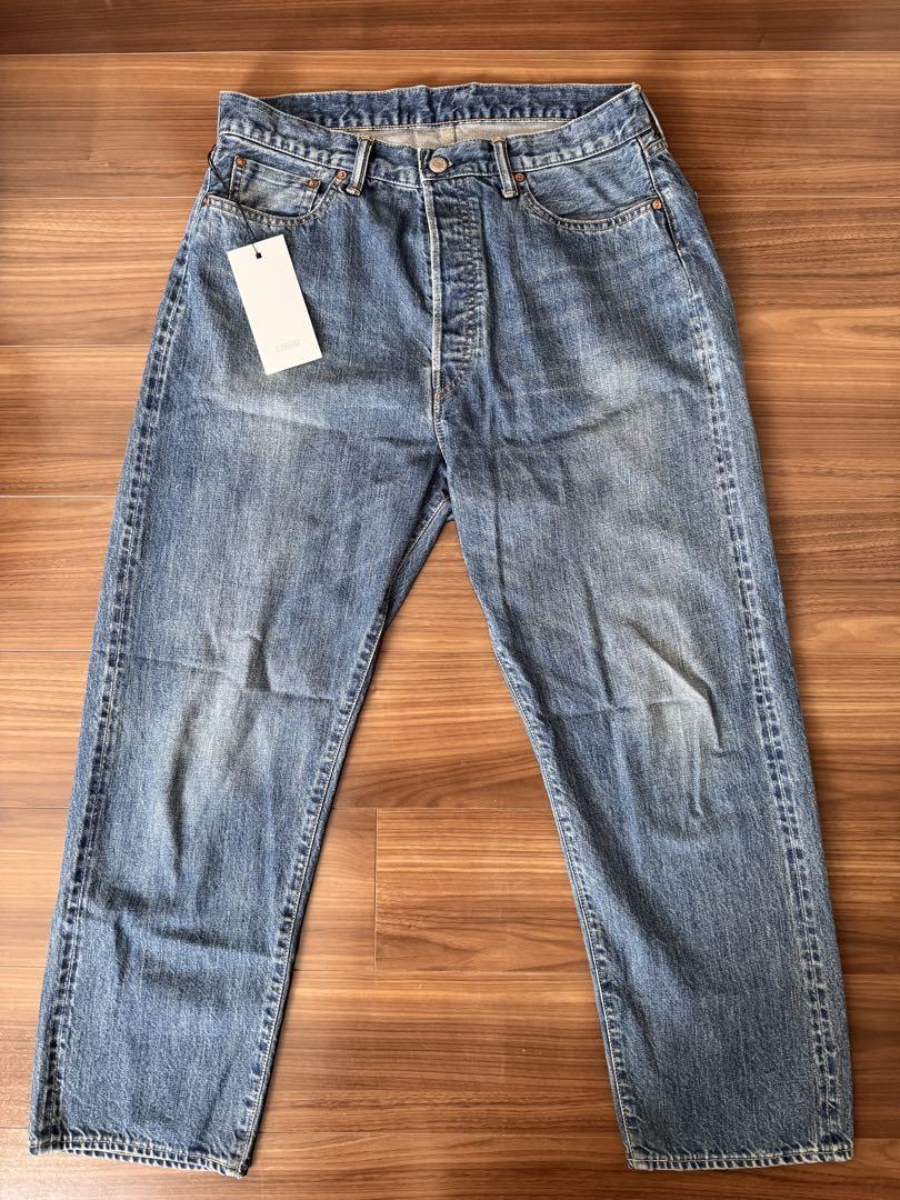 パンツ A.PRESSE Washed Denim Wide Pants size32 A.PRESSE -Washed Denim Wide Pants, Washed Denim Pants