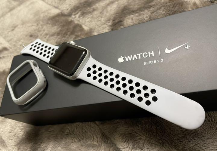 時計 Applewatch series3 NIKE 38mm Apple Apple Watch Nike+ Series 3 GPSモデル 38mm MTF12J/A