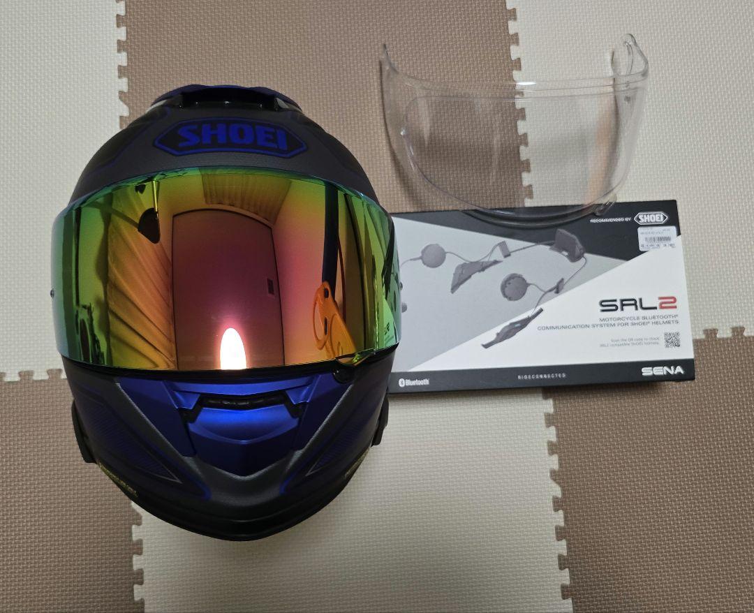 SHOEI GT-Air Ⅱ フルフェイスヘルメット　インカムセット販売 B+COM PLAY バイク用インカム フルフェイスヘルメット取付方法