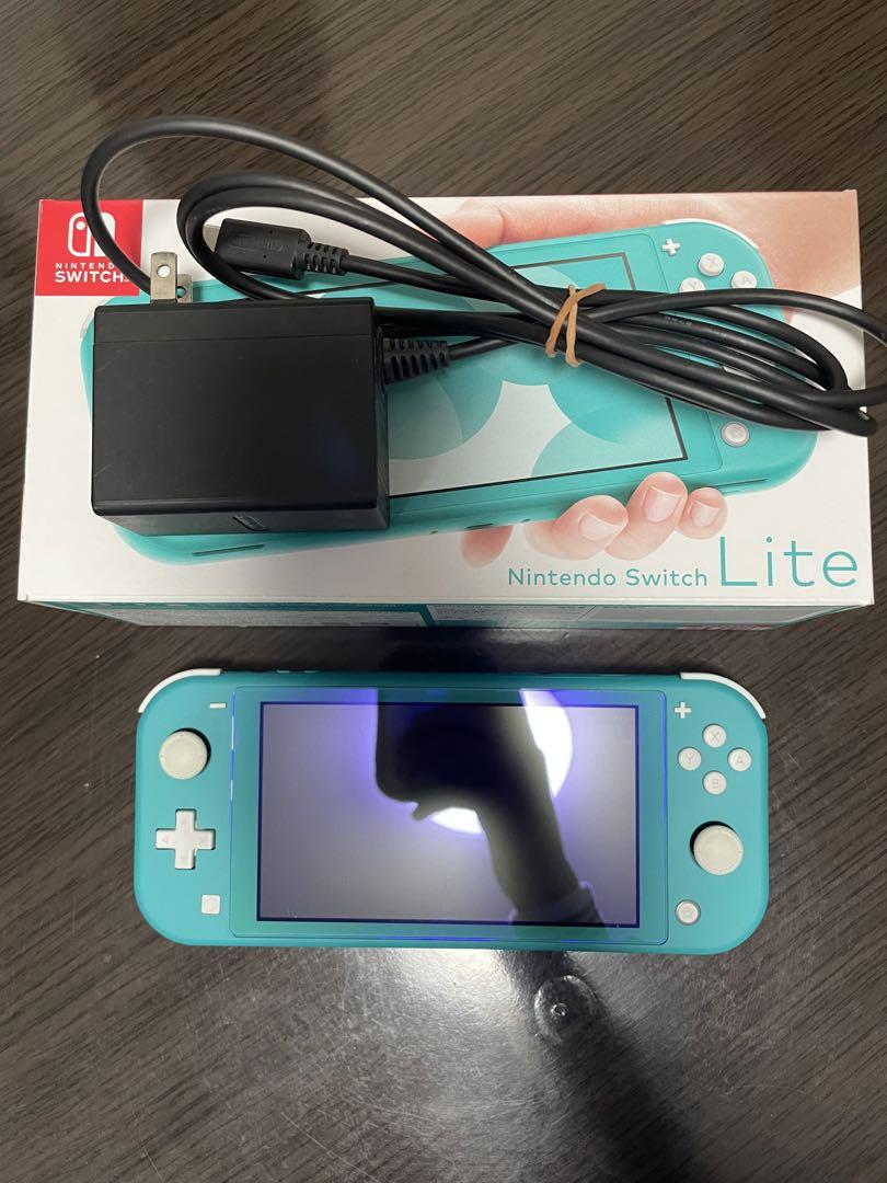 Nintendo Switch Lite 本体 ターコイズ 携帯ケース等付属品付