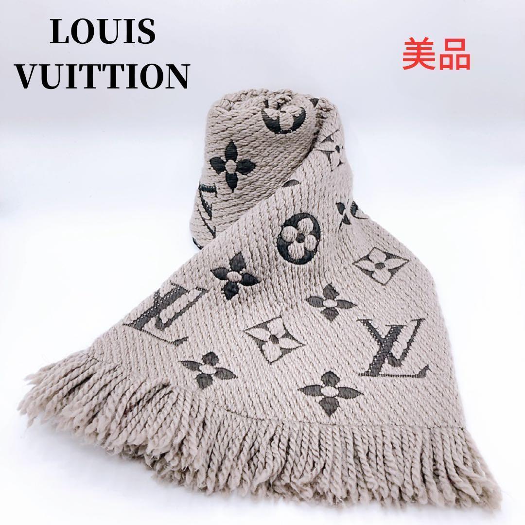 【美品】VUITTON　マフラー　エシャルプロゴマニア　モノグラム　M72242 LOUIS VUITTON ルイヴィトン マフラー エシャルプ ロゴマニア