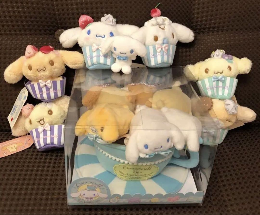 サンリオ　シナモロール　ぬいぐるみ　シナモンフレンズ　ぬいぐるみ　マスコット シナモロール ぬいどりドールS(ぴたっとふれんず)｜サンリオ