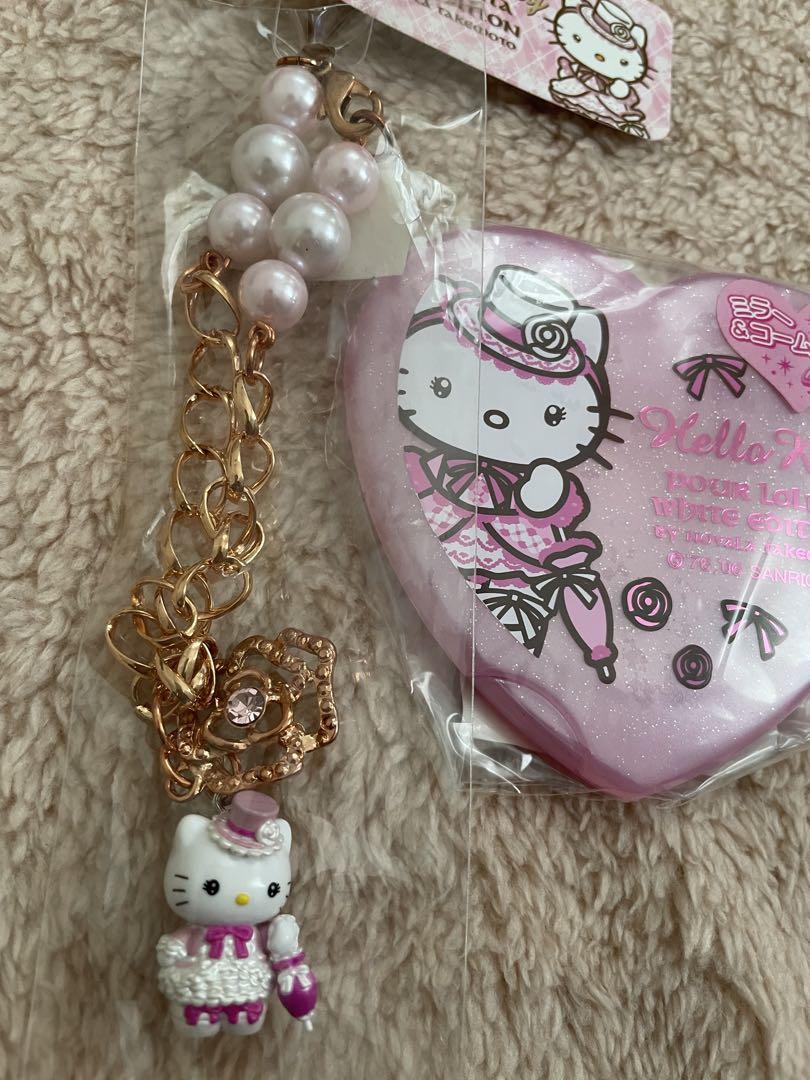 ハローキティ嶽本野ばら コラボロリータキティバッグチャーム& ミラー&コーム Hello Kitty/ハローキティ・Pour Lolita White Edition