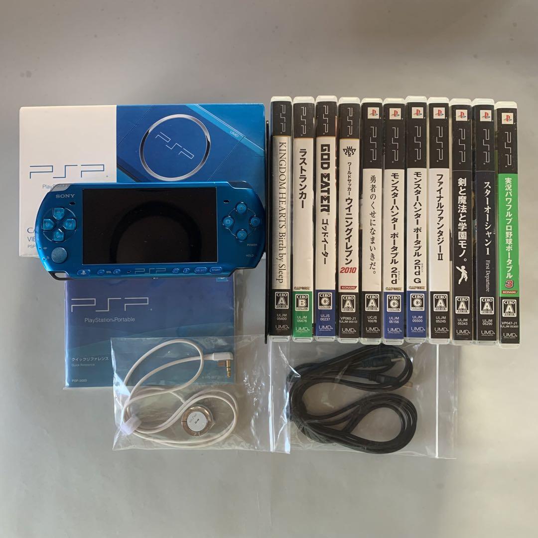 SONY PlayStationPortable PSP-3000&ソフト11本（楽天市場