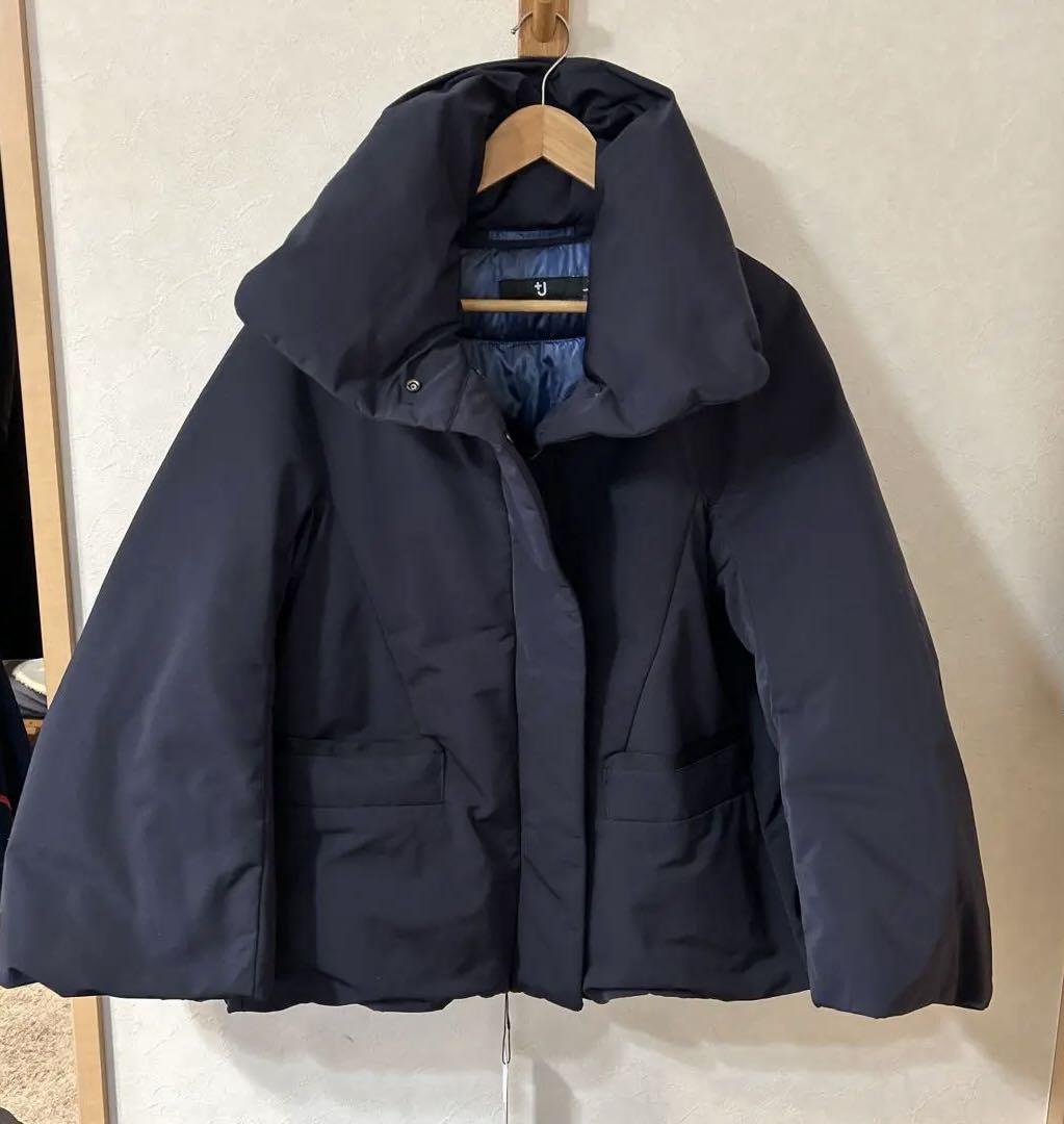 ユニクロ+J ハイブリッドダウンジャケット ネイビー M （楽天