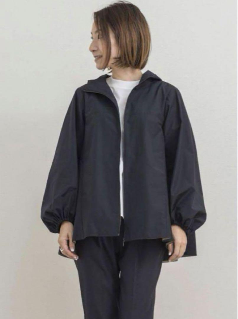 yori 撥水ストレッチパーカー　ブラック 撥水ストレッチパーカー | all item| yori