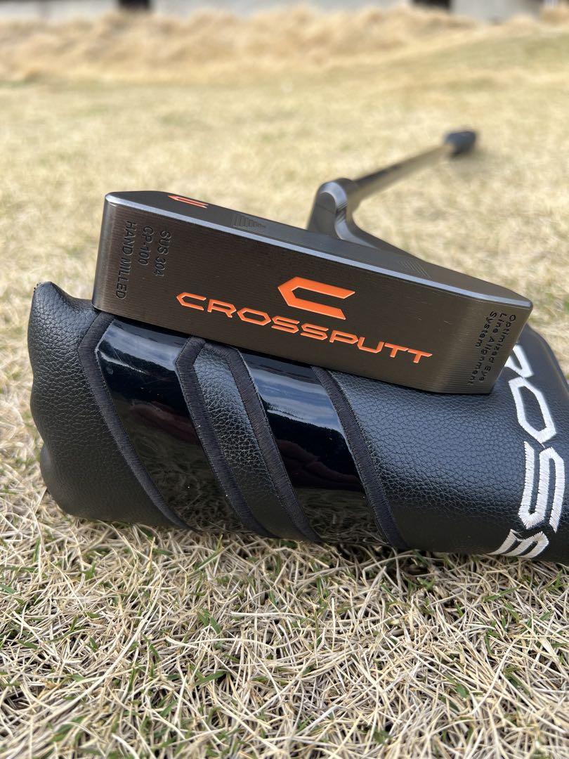 ［美品］CROSSPUTT パター 34インチ CROSSPUTT 【期間限定】クロスパット エッジ パター RED BLACK