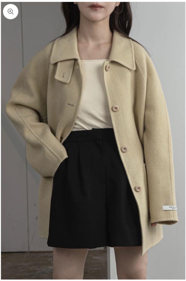 iam 2way neck arrange handmade midi coat（women-s-synthetic