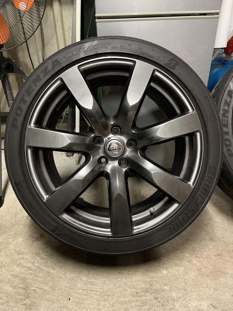 日産 R35 GTR 純正フロントホィール セット フロント 2本セット】ニッサン R35 GT-R MY20 純正 20in 9.5J +