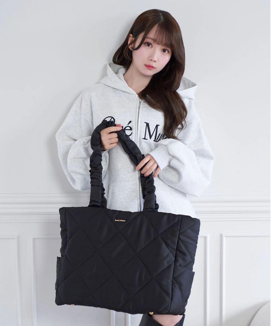 Rosé Muse トートバッグ ブラック （Rosé Muse 切り開い