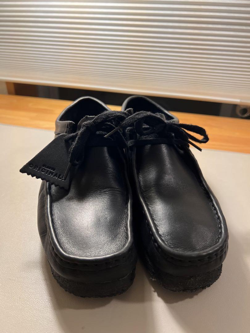 クラークス ワラビー ブラック UK7 Wallabee O / キッズワラビー （ブラックスエード） -Clarks