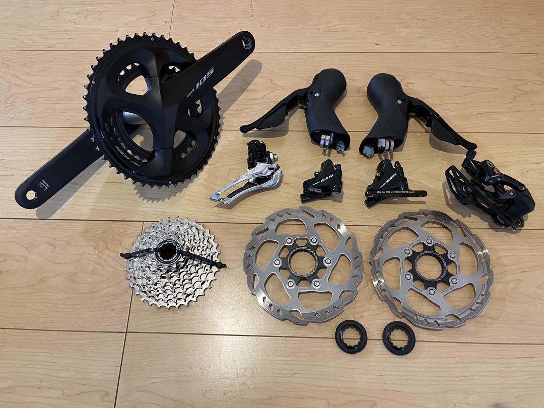 SHIMANO 105 R7000 コンポセット 11速 油圧ブレーキ シマノ 105 R7000【ブラック】機械式コンポセット（2x11s